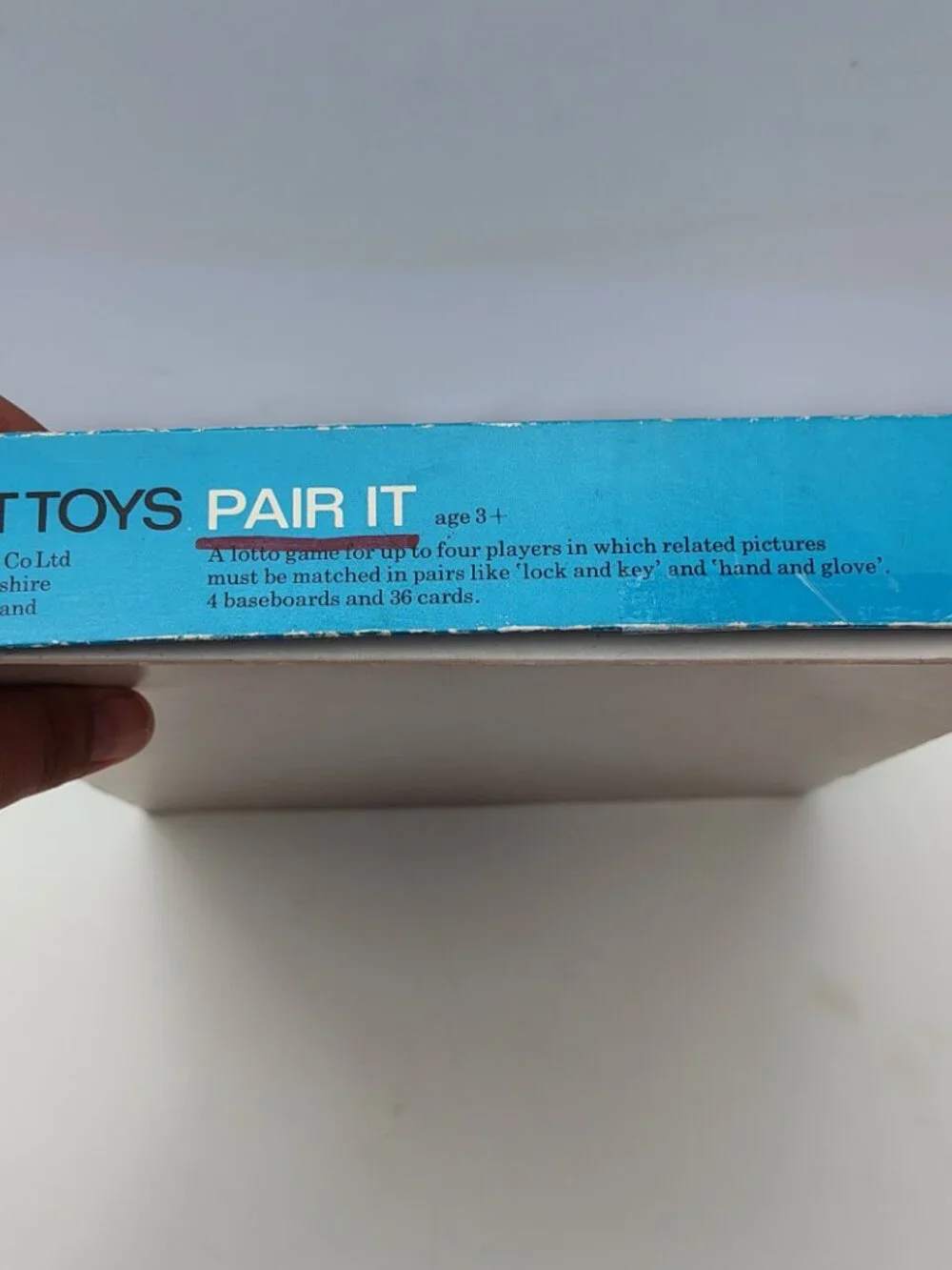 VTG Galt Toys Pair It Lotto Matching Game Kids Complete Reprinted Instructions